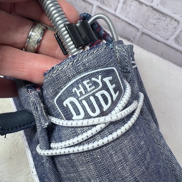 •|•HEY DUDE•| Comfort Cool Slip On Shoes Ladies Size 10 Men's Size 8 - Picture 6 of 12